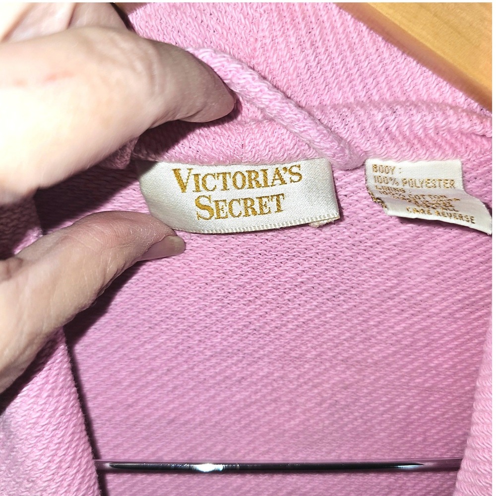 VTG Victorias Secret Gold Label Floral Terry Lined Robe Pink Yellow Green OSFA - Picture 8 of 10